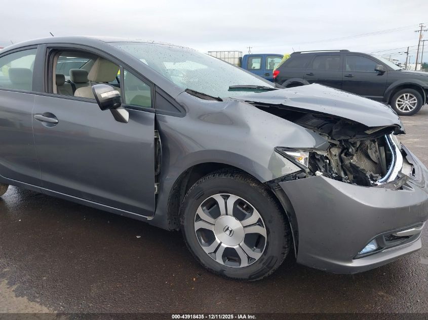 2013 Honda Civic Hybrid VIN: 19XFB4F26DE201533 Lot: 43918435