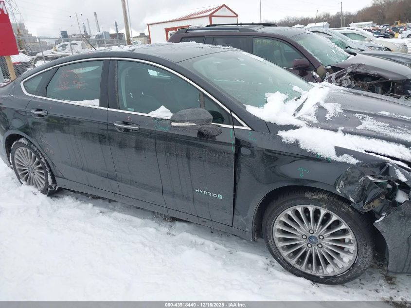 2014 Ford Fusion Hybrid Titanium VIN: 3FA6P0RU7ER192199 Lot: 43918440
