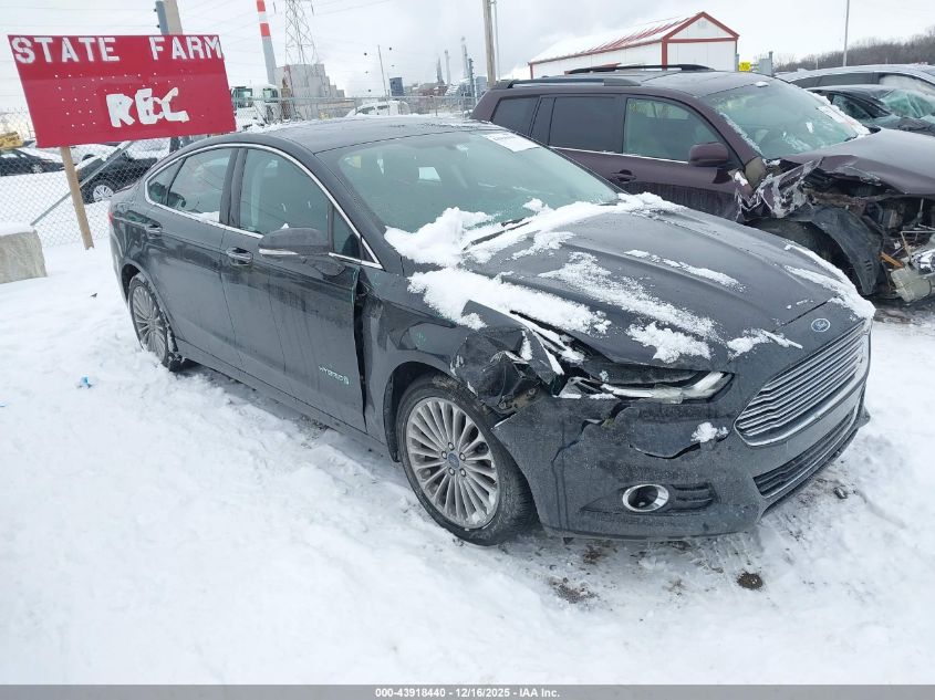 2014 Ford Fusion Hybrid Titanium VIN: 3FA6P0RU7ER192199 Lot: 43918440
