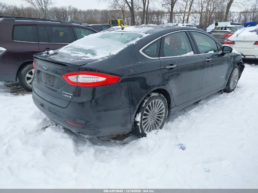 2014 Ford Fusion Hybrid Titanium VIN: 3FA6P0RU7ER192199 Lot: 43918440