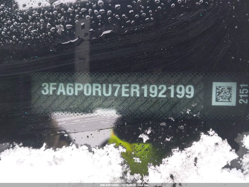 2014 Ford Fusion Hybrid Titanium VIN: 3FA6P0RU7ER192199 Lot: 43918440