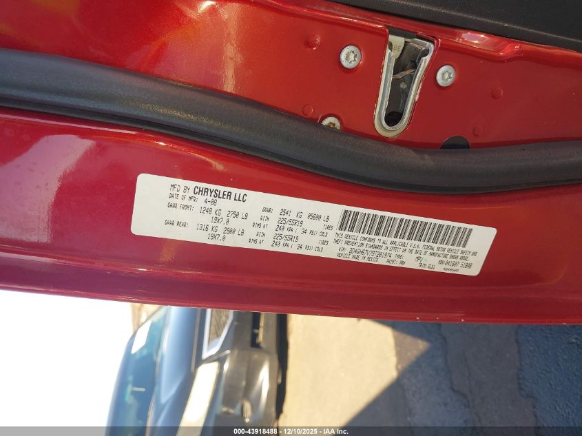 2009 Dodge Journey R/T VIN: 3D4GH67V79T201974 Lot: 43918488