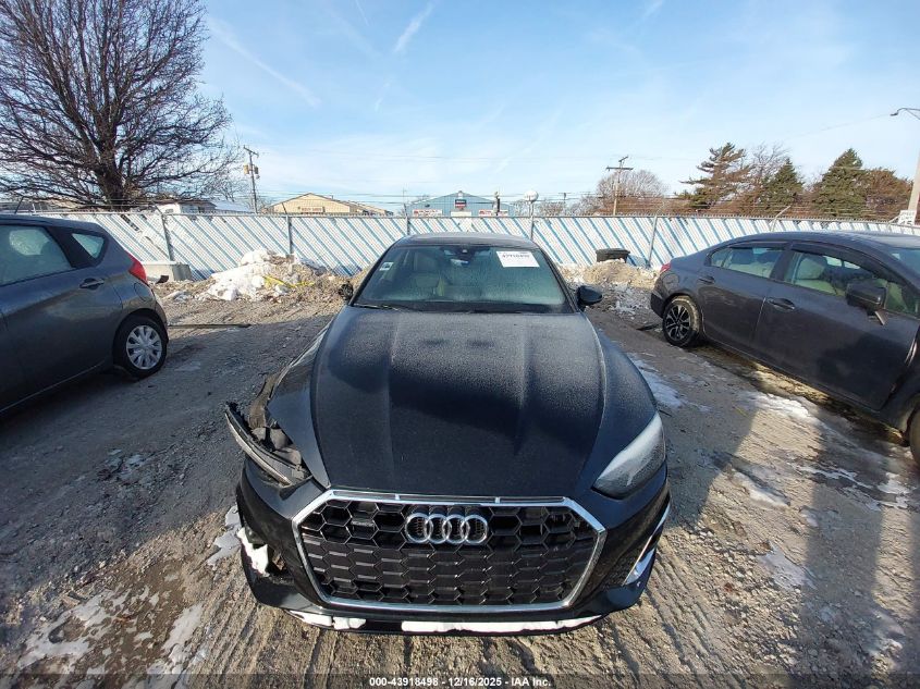 2022 Audi A5 Sportback Premium 45 Tfsi S Line Quattro S Tronic VIN: WAUDACF57NA008808 Lot: 43918498