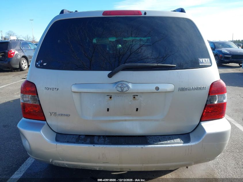 2004 Toyota Highlander V6 VIN: JTEEP21A840012516 Lot: 43918508