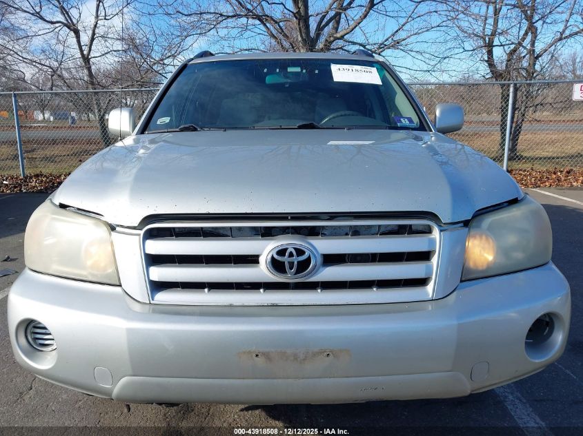 2004 Toyota Highlander V6 VIN: JTEEP21A840012516 Lot: 43918508