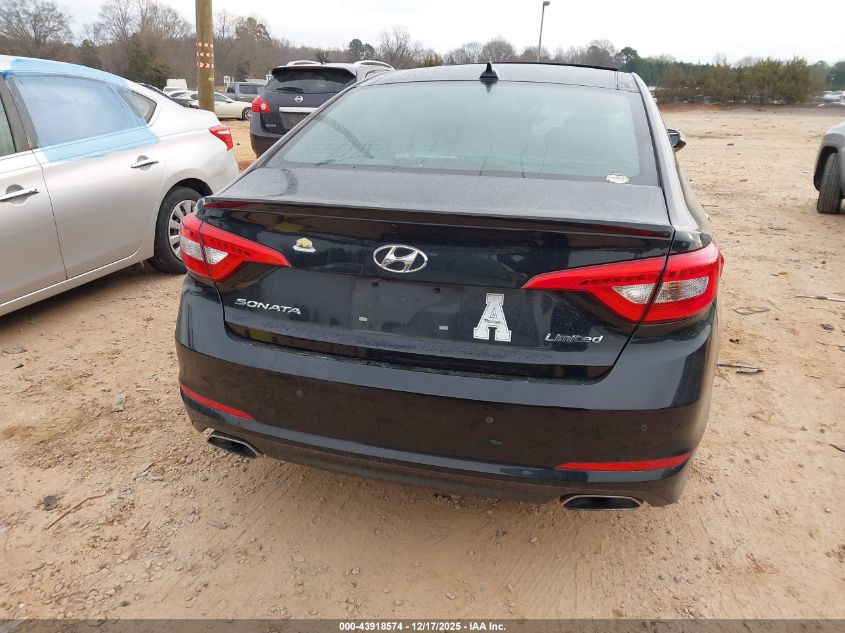 2016 Hyundai Sonata Limited VIN: 5NPE34AF8GH282036 Lot: 43918574