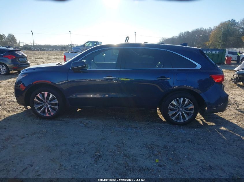 2016 Acura Mdx Technology Acurawatch Plus Packages/Technology Package VIN: 5FRYD3H47GB015640 Lot: 43918636
