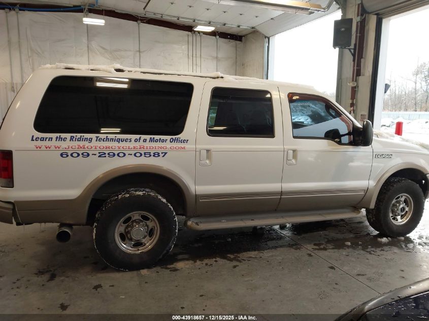2003 Ford Excursion Eddie Bauer VIN: 1FMSU45P83EC07720 Lot: 43918657