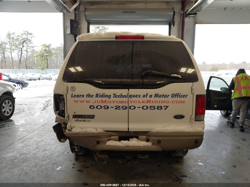 2003 Ford Excursion Eddie Bauer VIN: 1FMSU45P83EC07720 Lot: 43918657