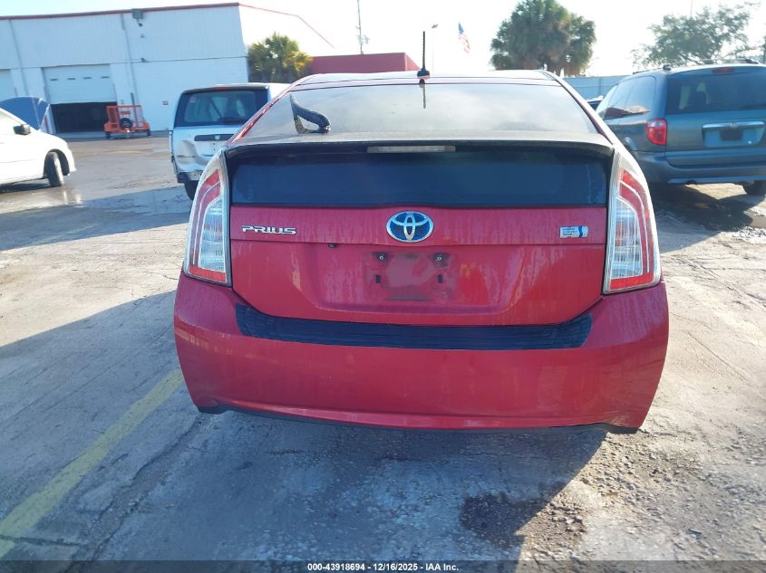 2013 Toyota Prius Four VIN: JTDKN3DU6D0347573 Lot: 43918694