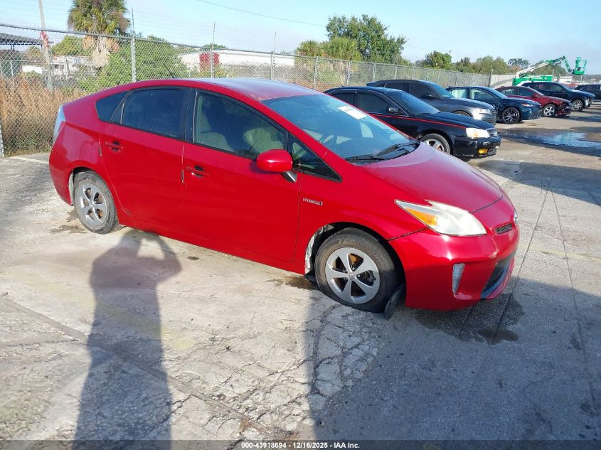 2013 Toyota Prius Four VIN: JTDKN3DU6D0347573 Lot: 43918694