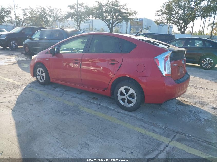 2013 Toyota Prius Four VIN: JTDKN3DU6D0347573 Lot: 43918694