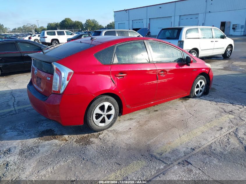 2013 Toyota Prius Four VIN: JTDKN3DU6D0347573 Lot: 43918694