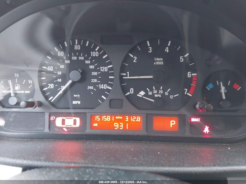 2002 BMW 325Xi VIN: WBAEU33402PF69516 Lot: 43918905