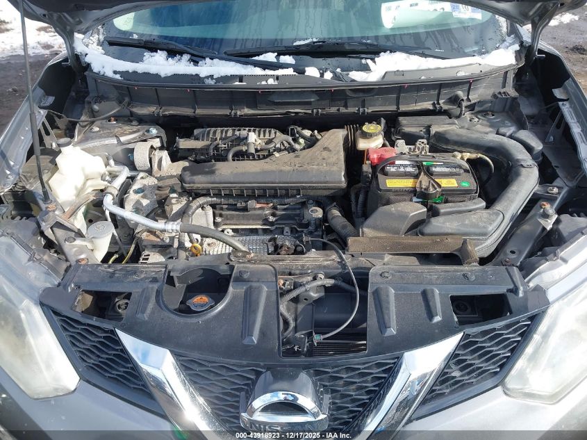 2015 Nissan Rogue Sv VIN: KNMAT2MV7FP584409 Lot: 43918923