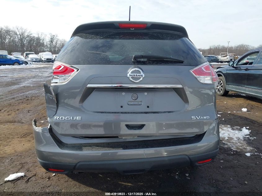 2015 Nissan Rogue Sv VIN: KNMAT2MV7FP584409 Lot: 43918923