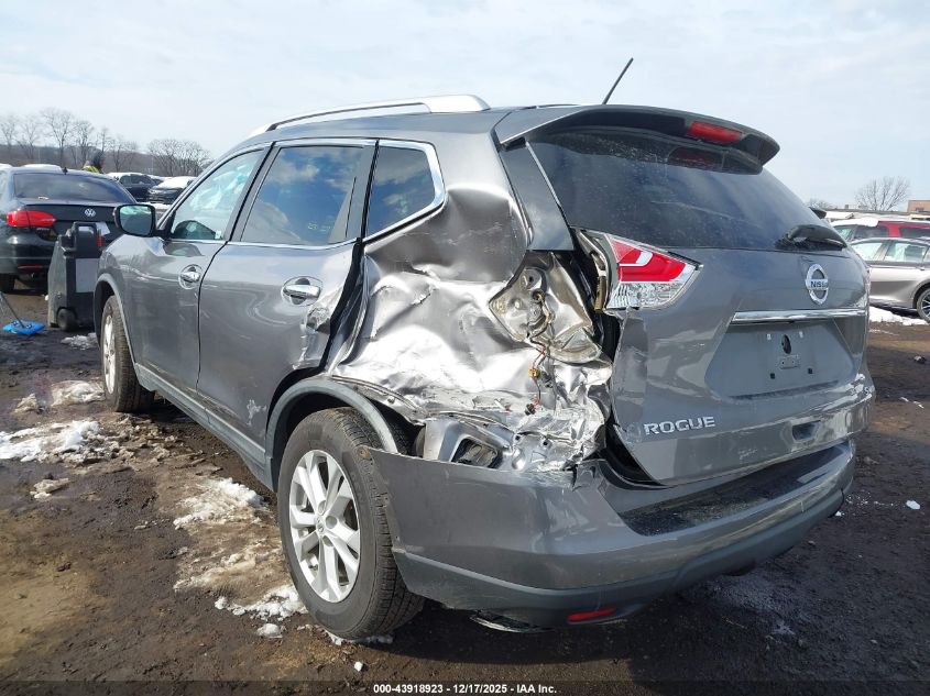 2015 Nissan Rogue Sv VIN: KNMAT2MV7FP584409 Lot: 43918923