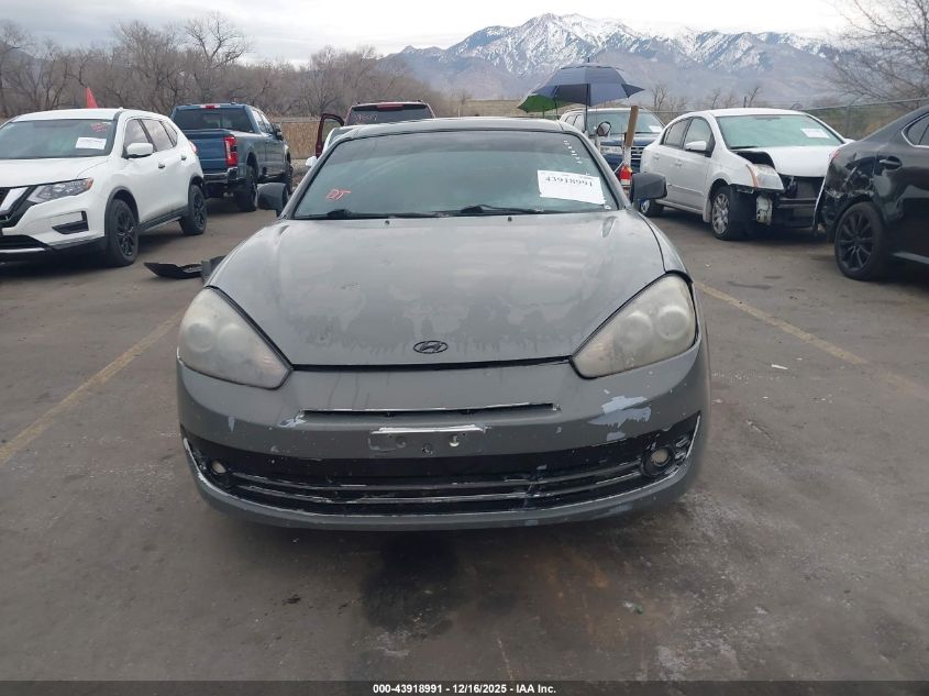2007 Hyundai Tiburon Gt/Gt Limited/Se VIN: KMHHN66F57U255180 Lot: 43918991