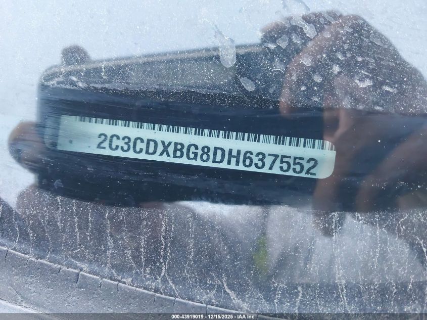 2013 Dodge Charger Se VIN: 2C3CDXBG8DH637552 Lot: 43919019