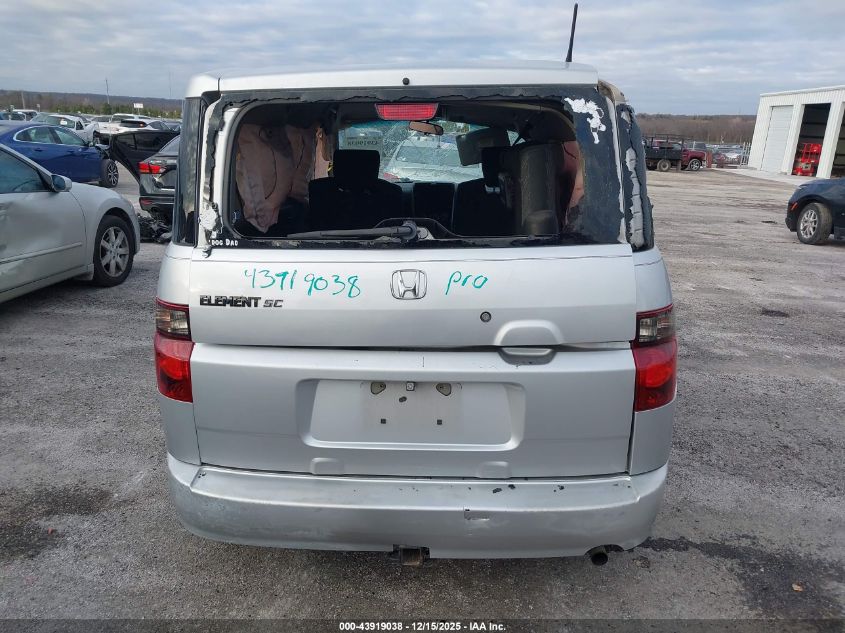 2007 Honda Element Sc VIN: 5J6YH18987L004594 Lot: 43919038