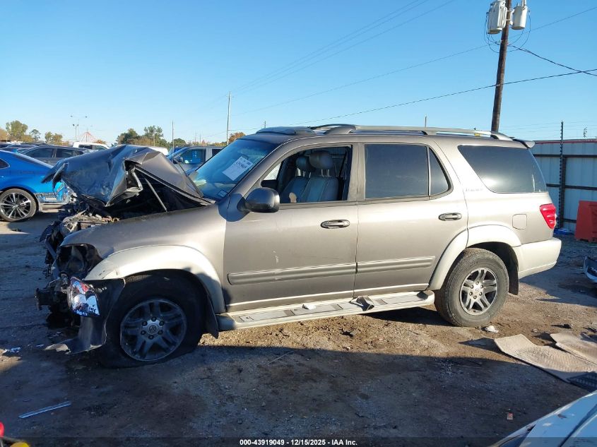 2003 Toyota Sequoia Sr5 V8 VIN: 5TDZT34A03S196638 Lot: 43919049