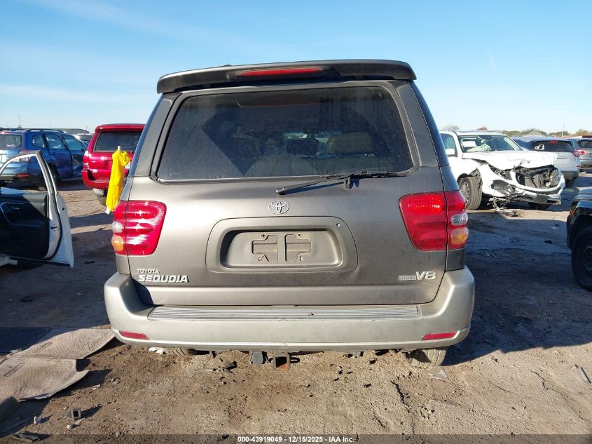 2003 Toyota Sequoia Sr5 V8 VIN: 5TDZT34A03S196638 Lot: 43919049