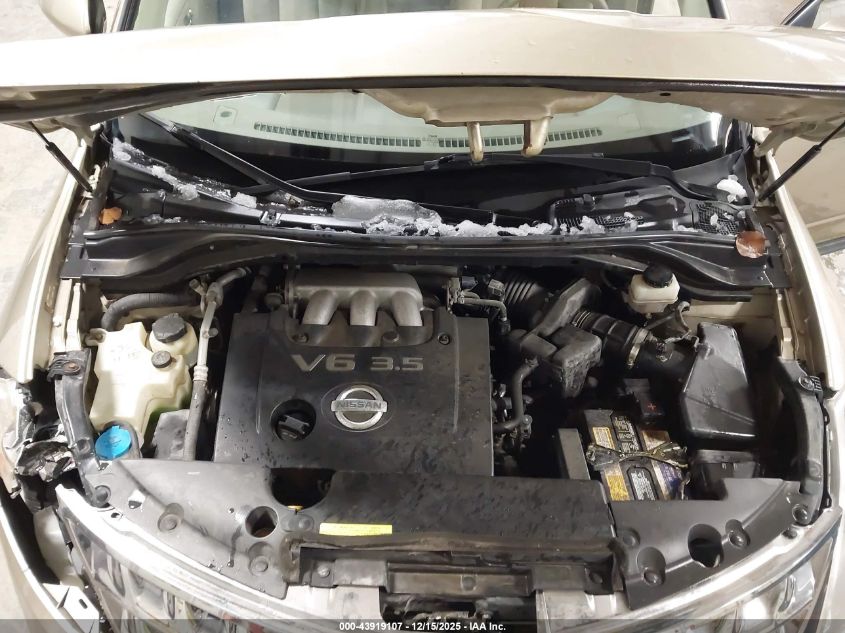 2007 Nissan Murano S VIN: JN8AZ08WX7W621180 Lot: 43919107