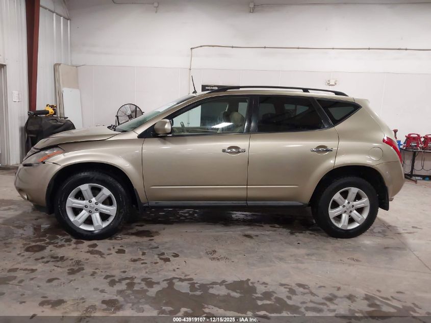 2007 Nissan Murano S VIN: JN8AZ08WX7W621180 Lot: 43919107