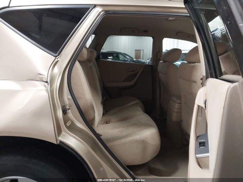 2007 Nissan Murano S VIN: JN8AZ08WX7W621180 Lot: 43919107