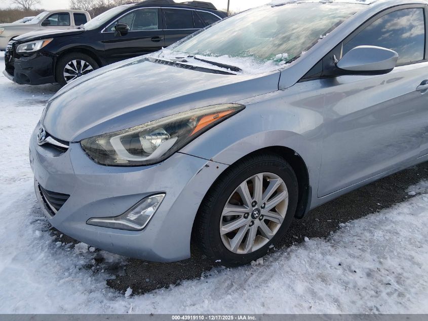 2016 Hyundai Elantra Se VIN: 5NPDH4AE2GH736608 Lot: 43919110
