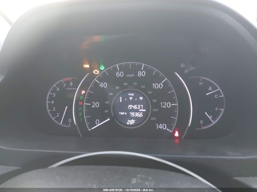 2013 Honda Cr-V Lx VIN: 2HKRM4H34DH630677 Lot: 43919120