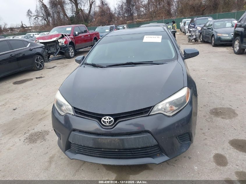 2014 Toyota Corolla Le VIN: 2T1BURHE9EC115047 Lot: 43919138