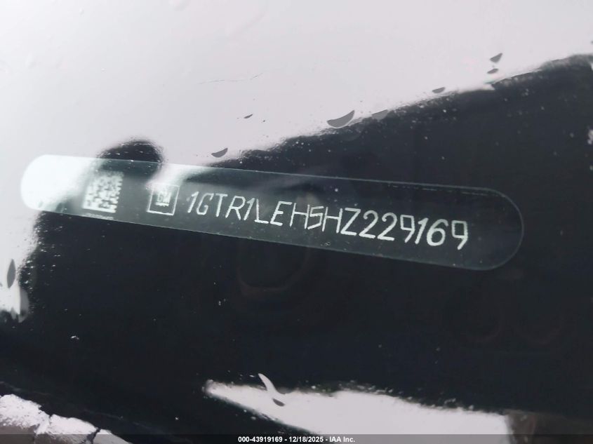 2017 GMC Sierra 1500 VIN: 1GTR1LEH5HZ229169 Lot: 43919169