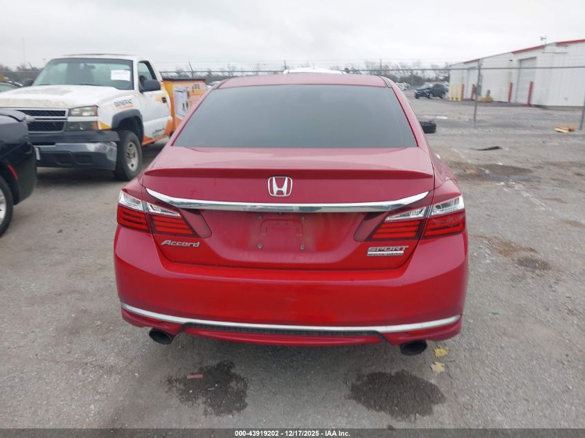 2017 Honda Accord Sport Se VIN: 1HGCR2F15HA001862 Lot: 43919202