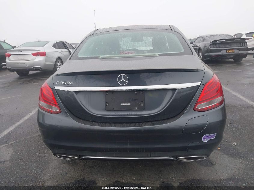 2016 Mercedes-Benz C 350E VIN: 55SWF4HB1GU156905 Lot: 43919226