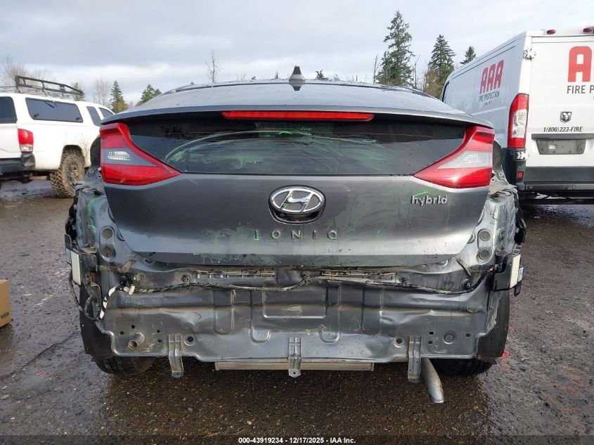 2019 Hyundai Ioniq Hybrid Sel VIN: KMHC75LC2KU114696 Lot: 43919234