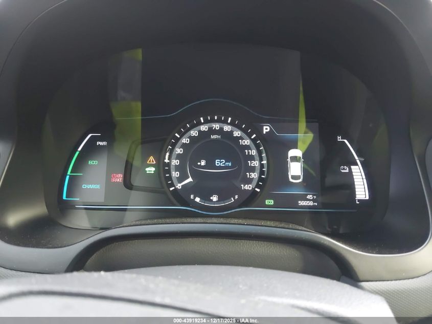 2019 Hyundai Ioniq Hybrid Sel VIN: KMHC75LC2KU114696 Lot: 43919234