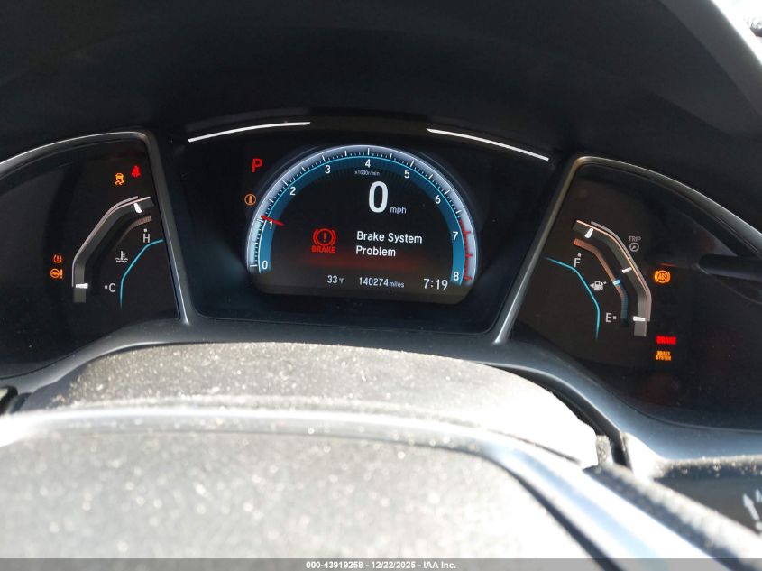 2017 Honda Civic Ex VIN: 19XFC2F74HE208127 Lot: 43919258