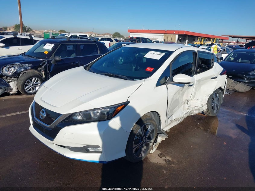 Vin: 1n4bz1cp8kc319098, lot: 44414908, nissan leaf sv plus 20192