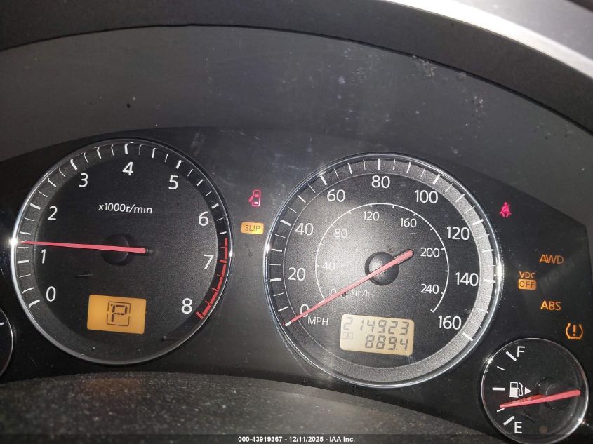 2005 Infiniti Fx35 VIN: JNRAS08W75X218801 Lot: 43919367