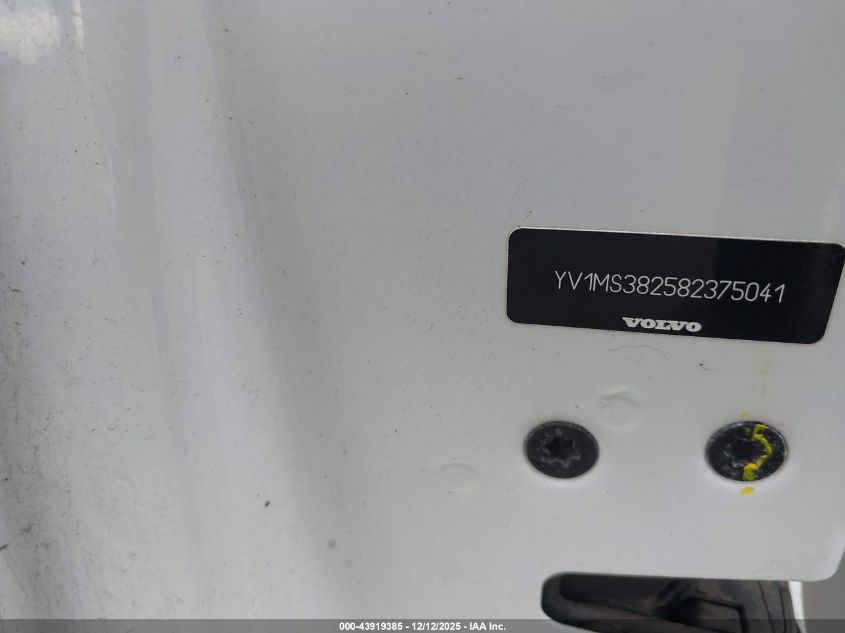 2008 Volvo S40 2.4I VIN: YV1MS382582375041 Lot: 43919385