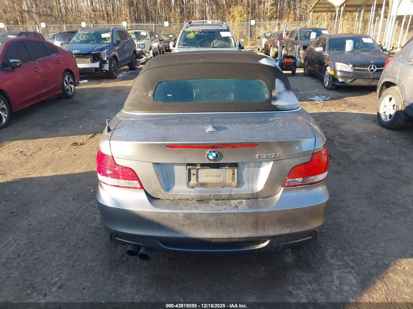 2011 BMW 135I VIN: WBAUN7C5XBVM24971 Lot: 43919395