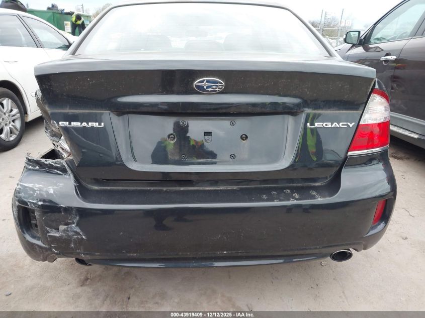 2009 Subaru Legacy 2.5I VIN: 4S3BL616897230251 Lot: 43919409