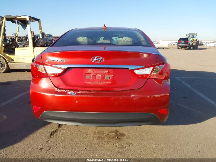 2014 Hyundai Sonata Gls VIN: 5NPEB4AC2EH948006 Lot: 43919445