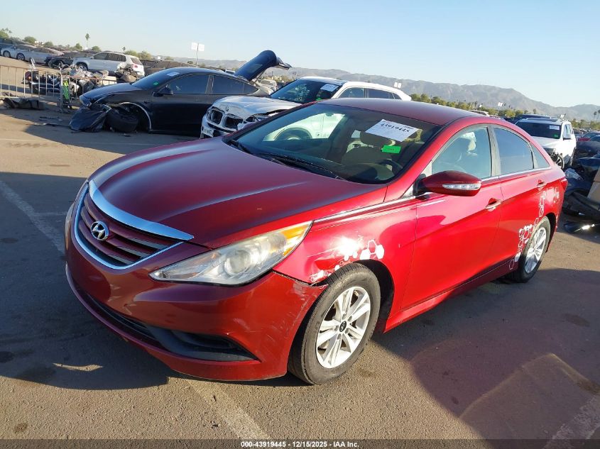 2014 Hyundai Sonata Gls VIN: 5NPEB4AC2EH948006 Lot: 43919445