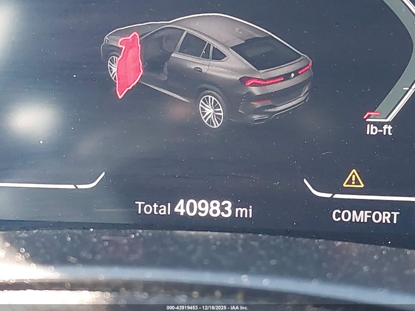 2023 BMW X6 xDrive40I VIN: 5UXCY6C06P9P90638 Lot: 43919453