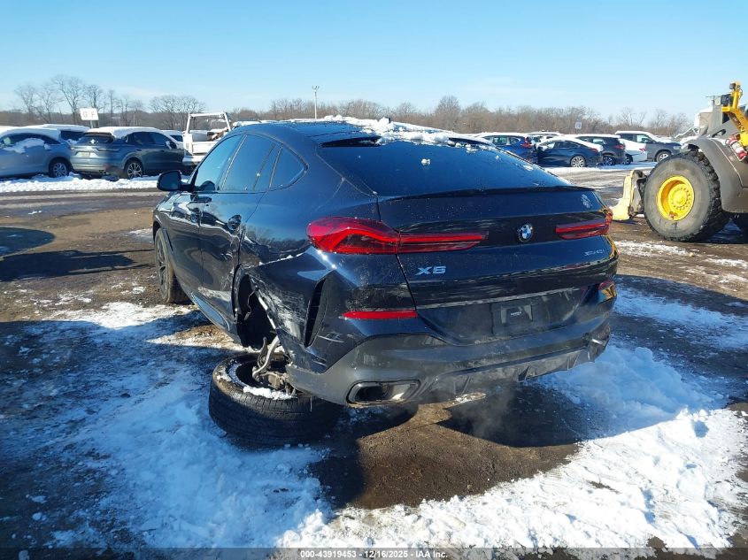 2023 BMW X6 xDrive40I VIN: 5UXCY6C06P9P90638 Lot: 43919453
