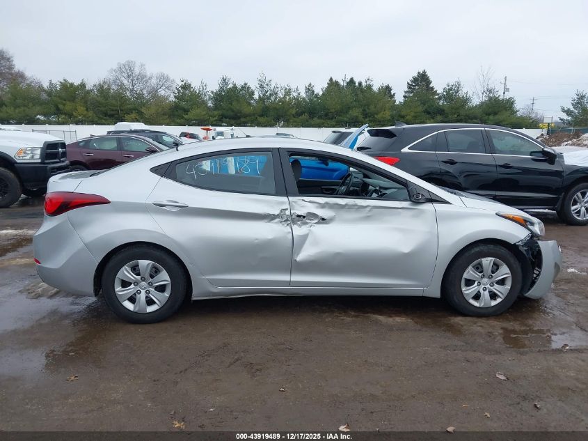 2016 Hyundai Elantra Se VIN: 5NPDH4AE0GH719533 Lot: 43919489