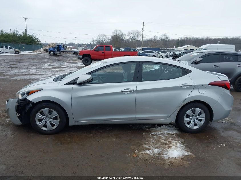 2016 Hyundai Elantra Se VIN: 5NPDH4AE0GH719533 Lot: 43919489