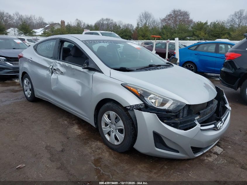 2016 Hyundai Elantra Se VIN: 5NPDH4AE0GH719533 Lot: 43919489